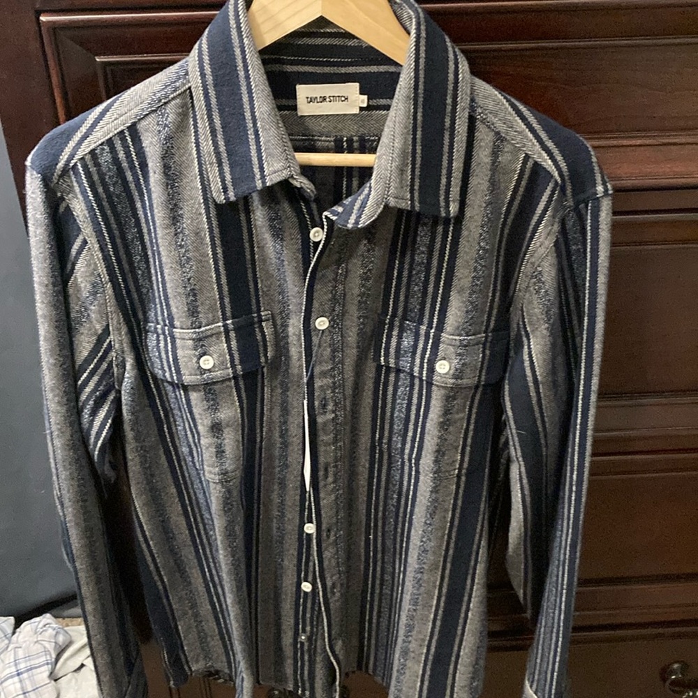 Taylor stitch ledge shirt ocean stripe M